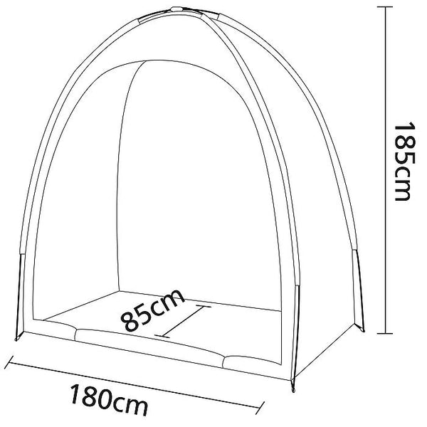 Bicycle shelter - Made of gray polyester