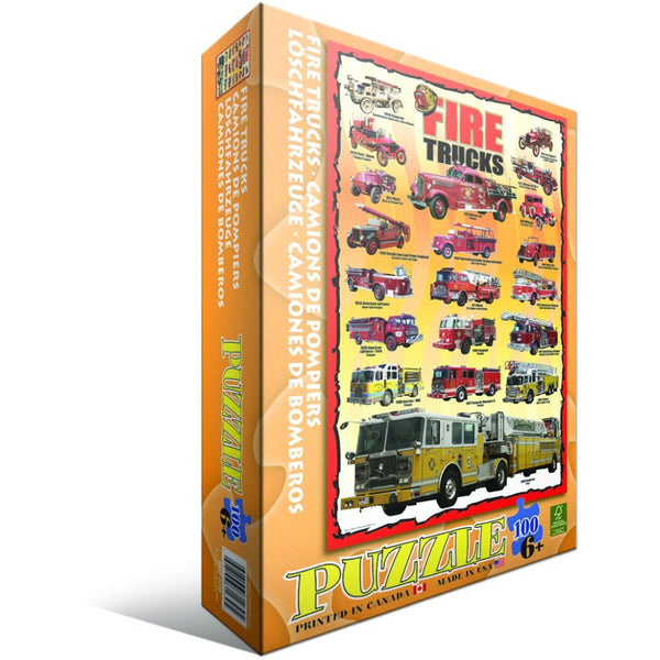 Puzzle - Fire engines - 100 pieces