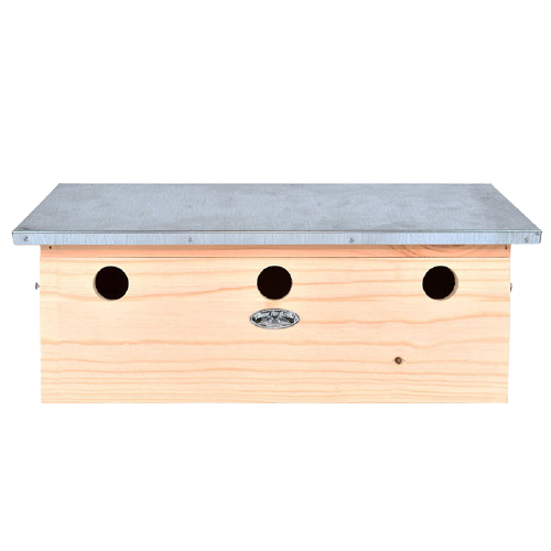 Nestbox / Vugelbox fir Spatzen - Modell D'Terrassenhaus